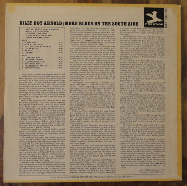 Billy Boy Arnold - More Blues On The South Side | Pre-Owned Vinyl