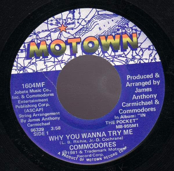 Commodores - Why You Wanna Try Me / X-Rated Movie - 7" | Vintage Vinyl