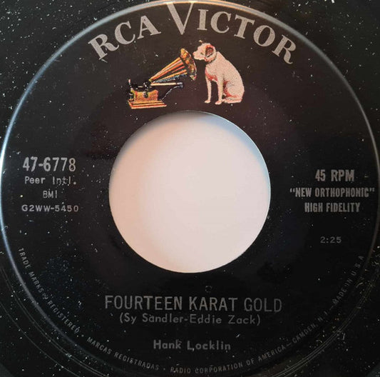 Hank Locklin - Fourteen Karat Gold - 7" Single | Vinyl