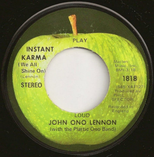 John Ono Lennon – Instant Karma (We All Shine On) | Vinyl 7"