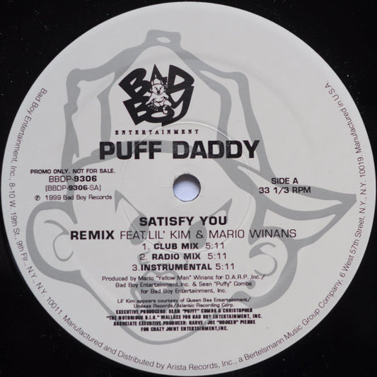 Puff Daddy - Satisfy You - 12" Single | Vinyl