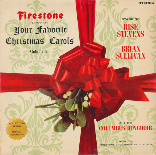 Risë Stevens, Brian Sullivan (4) And The The Columbus Boychoir With The Firestone Orchestra And Chorus - Firestone Presents Your Favorite Christmas Carols Volume 2 | Vintage Vinyl