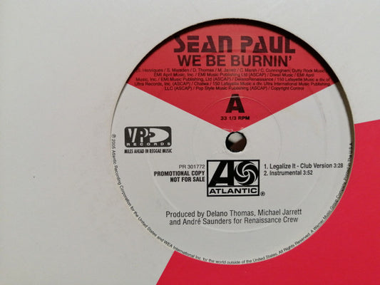 Sean Paul - We Be Burnin' - 12" Single | Vinyl