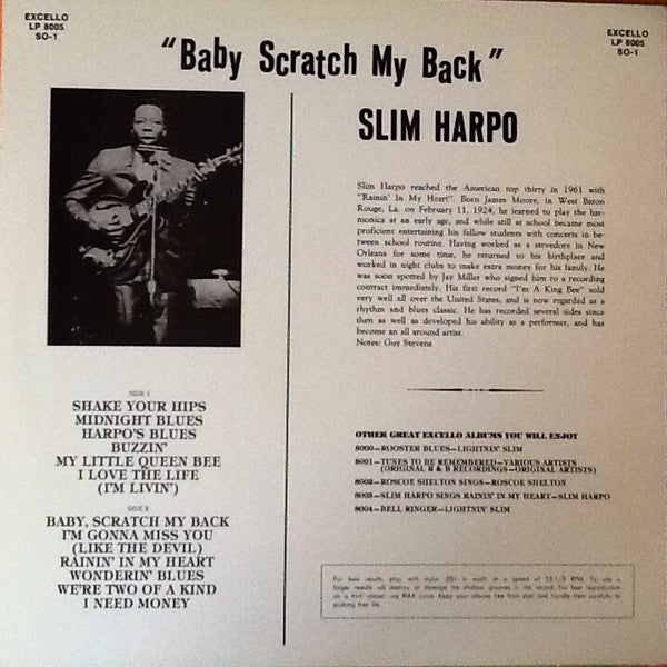 Slim Harpo - Baby Scratch My Back | Pre-Owned Vinyl
