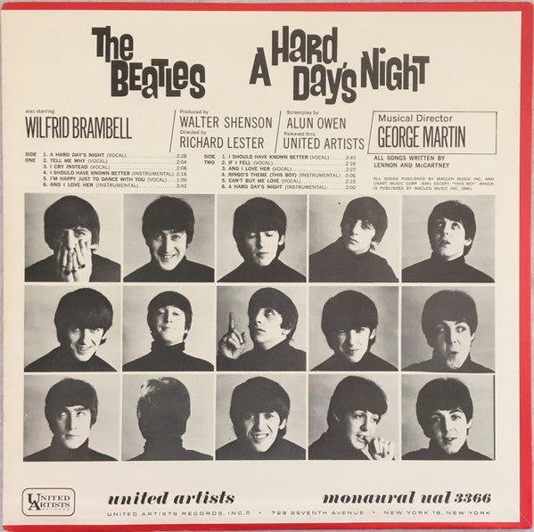 The Beatles - A Hard Day's Night (Original Motion Picture Soundtrack) | Vintage Vinyl