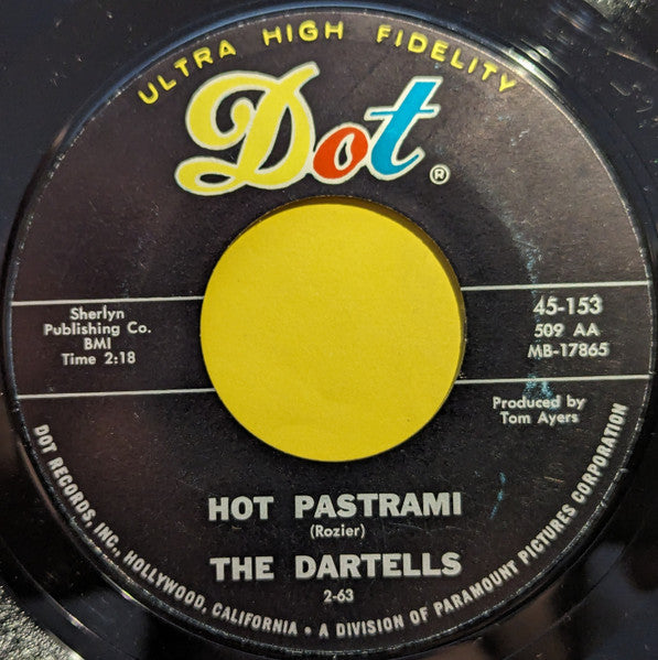 The Dartells - Hot Pastrami / Dartell Stomp - 7" Single | Vinyl