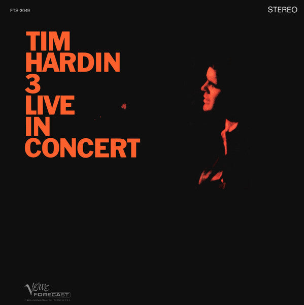 Tim Hardin - Tim Hardin 3 Live In Concert | Pre-Owned Vinyl