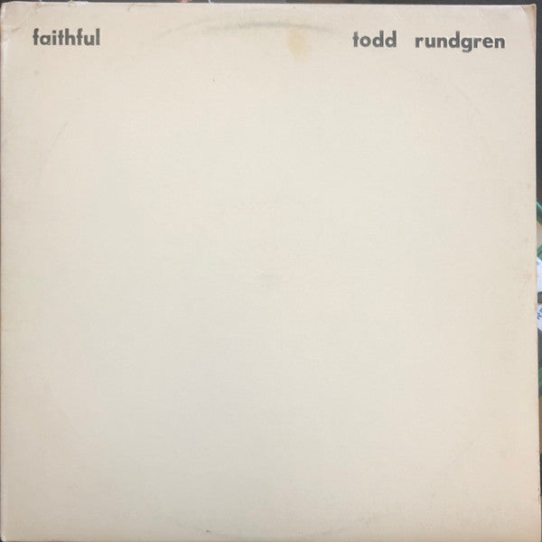 Todd Rundgren - Faithful | Vintage Vinyl